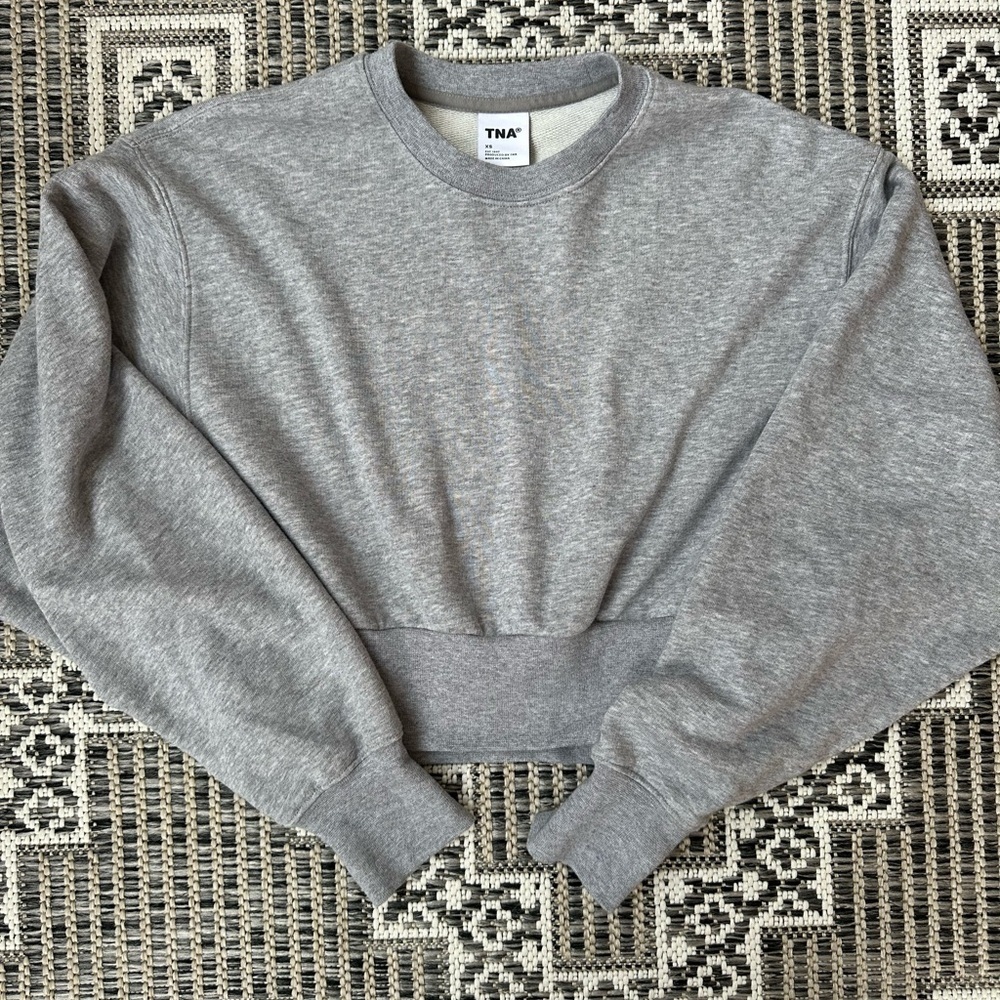 TNA Oversized Cropped Crewneck